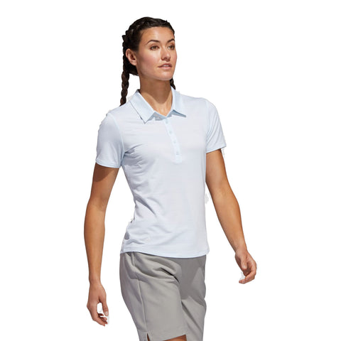 W Microdot SS Polo Sky Tint Damen