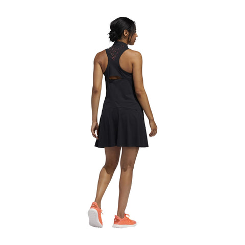W Perforated Color Pop Dress Black