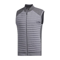 Gilet Adipure Quilted Hybrid Knit Grau
