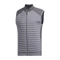 Adidas Gilet Adipure Quilted Hybrid Knit Grau Herren