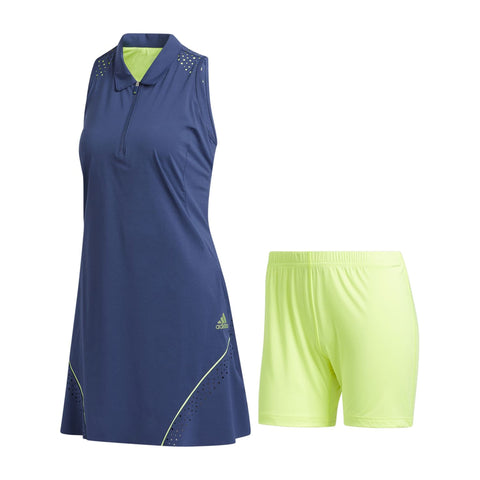 W Perforated Color Pop Dress Tech Indigo