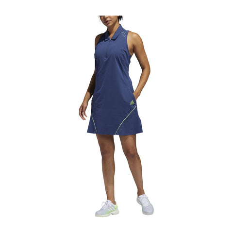 W Perforated Color Pop Dress Tech Indigo