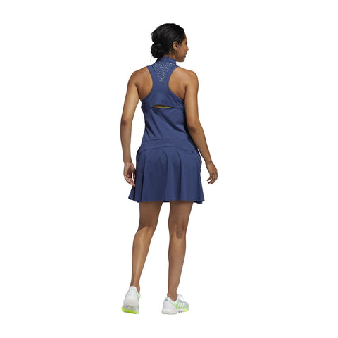 W Perforated Color Pop Dress Tech Indigo