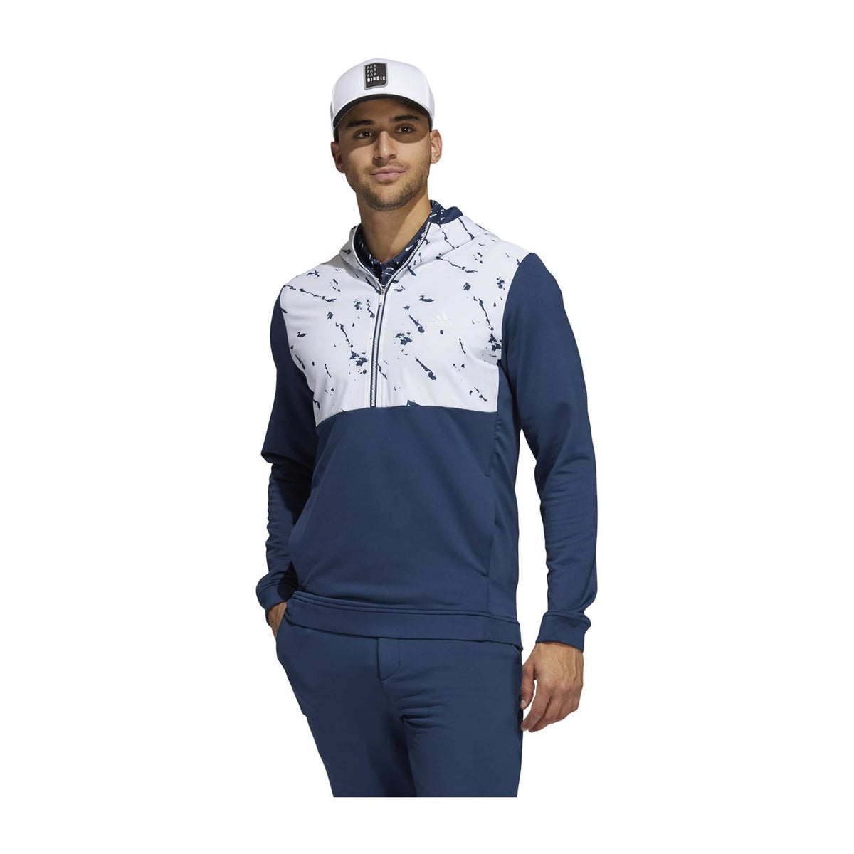 Anorak Pullover CRDY Half Zip Navyblau/Weiß