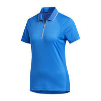 Adidas W Aeroready Engineered SS Polo Glory Blue Damen