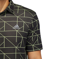 M Polo Jaquard Lines Schwarz/Pulse Lime