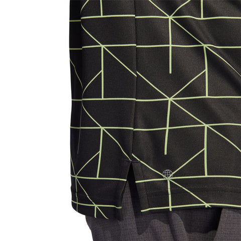 M Polo Jaquard Lines Schwarz/Pulse Lime