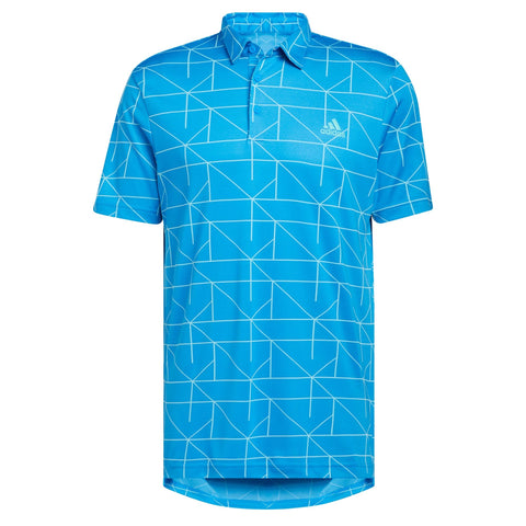 M Polo Jaquard Lines Blue Rush/Semi Mint Rush