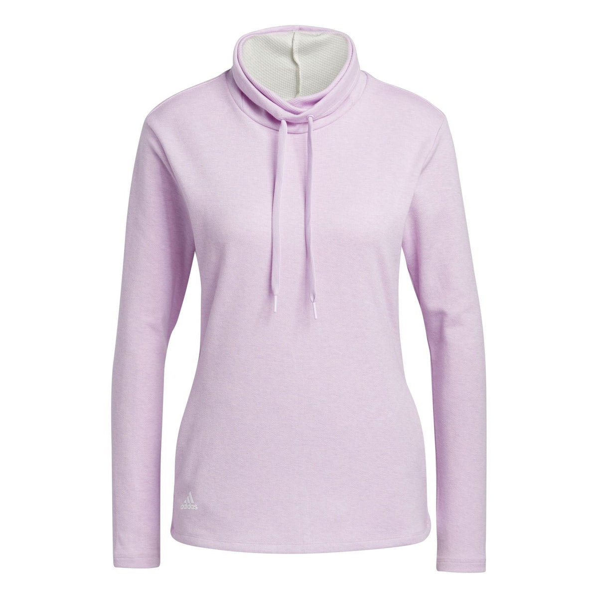 Adidas Melange High Mock Golf Pullover Bliss Lilac Mel Da Damen