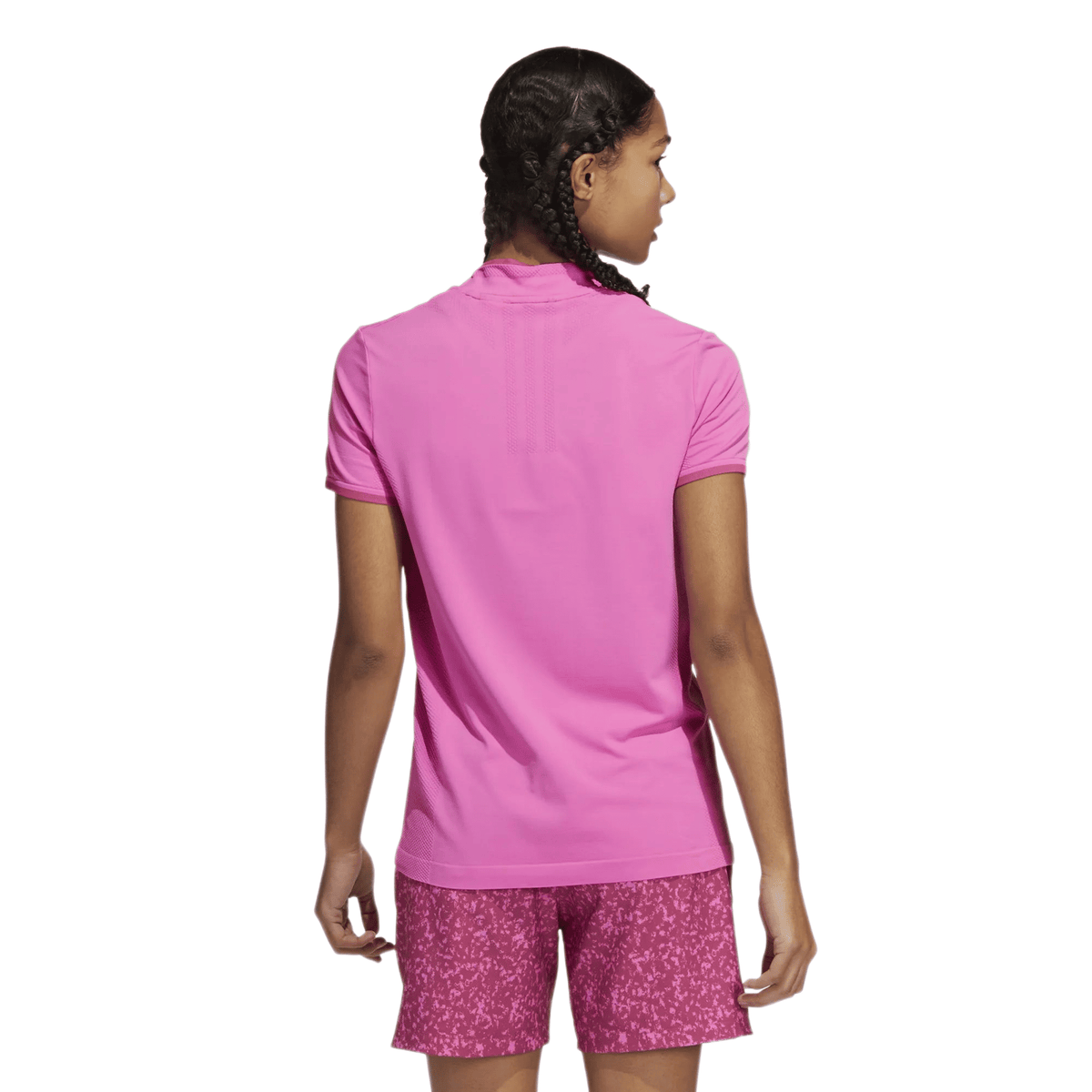 Adidas W Primeknit SS Polo Pink Damen