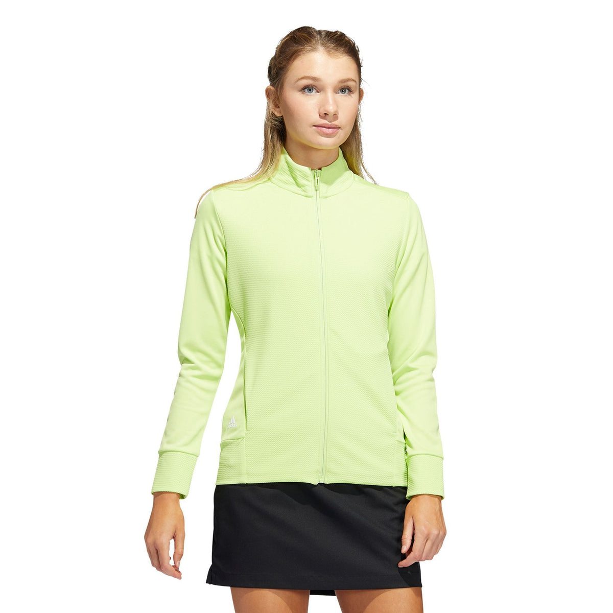 Adidas W Texture Full Zip Jacke Pulse Lime Damen