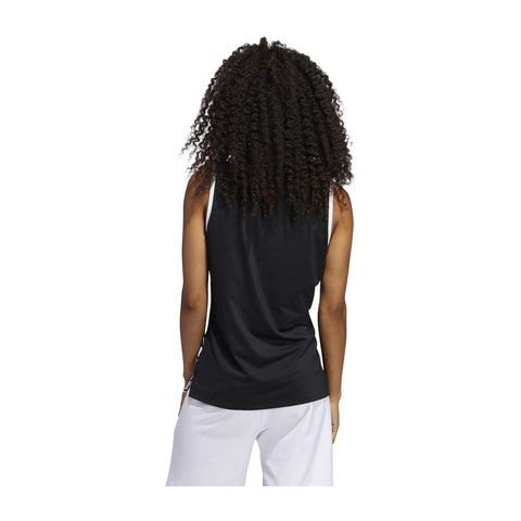 W Engineered Stripe SL Polo Black/White