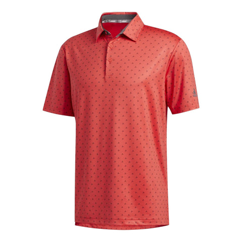 Ultimate365 Badge of Sort Polo Coral/Grey Herren
