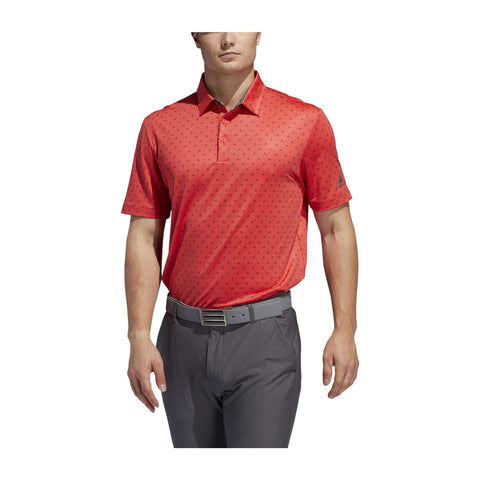 Ultimate365 Badge of Sort Polo Coral/Grey