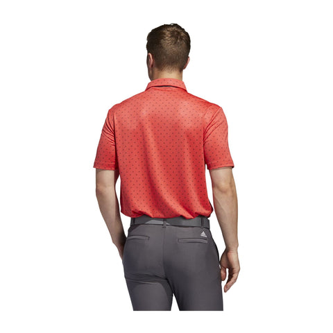 Ultimate365 Badge of Sort Polo Coral/Grey