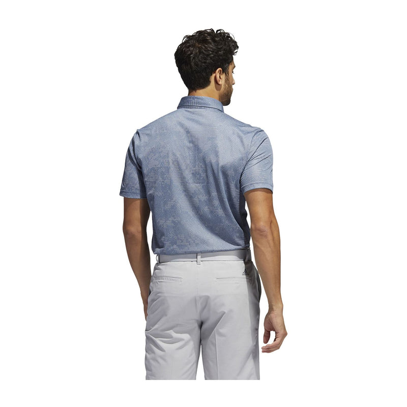 Camo SS Polo Navy/Grau