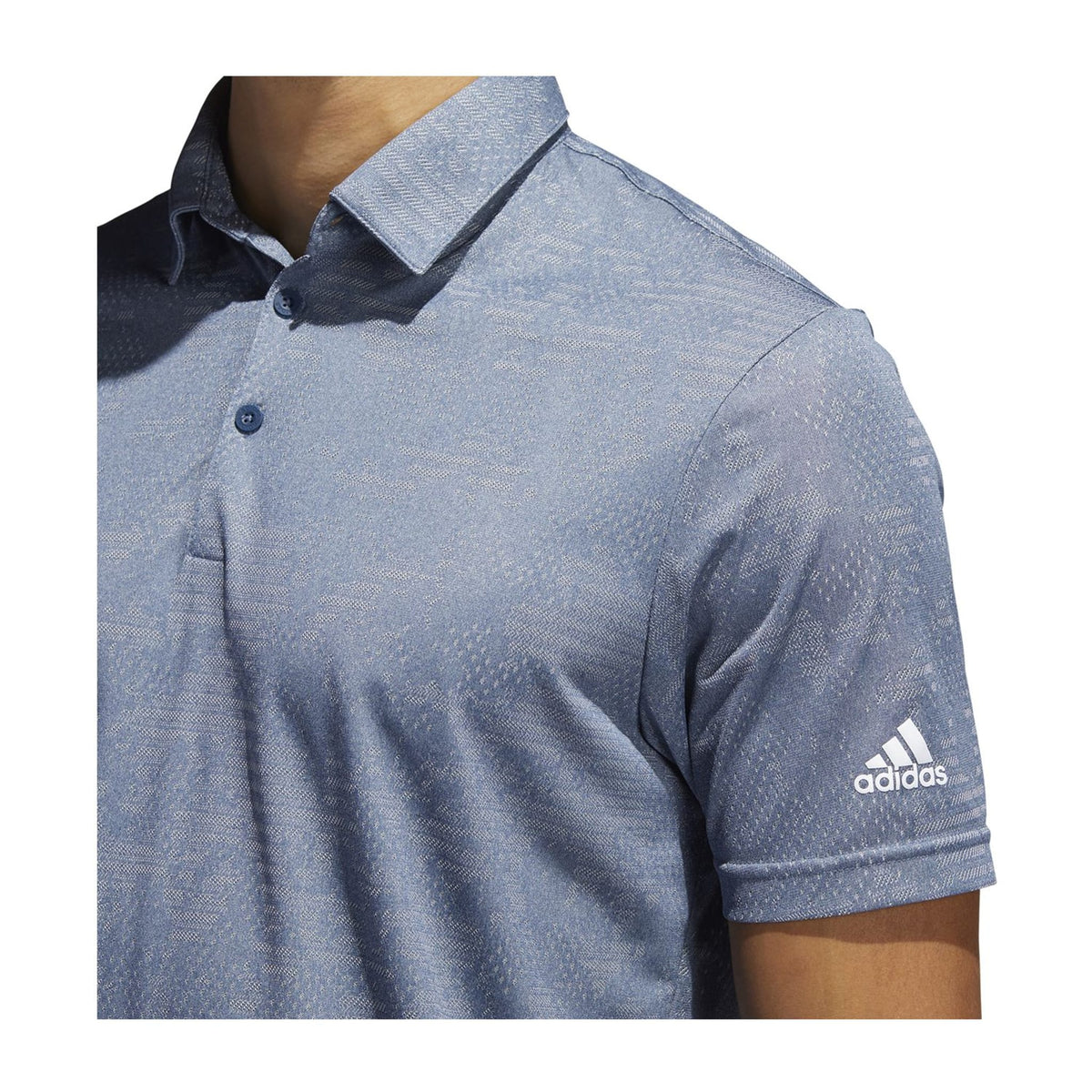 Camo SS Polo Navy/Grau