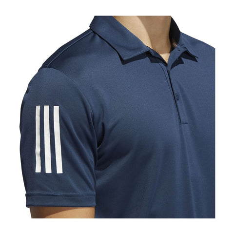 3-Streifen Basic SS Polo Navy/Weiß