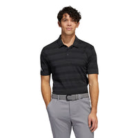 Adidas M Polo Two Colour Stripe Schwarz/Grey Six Herren