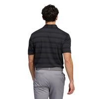 Adidas M Polo Two Colour Stripe Schwarz/Grey Six Herren