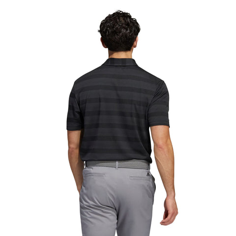 M Polo Two Colour Stripe Schwarz/Grey Six