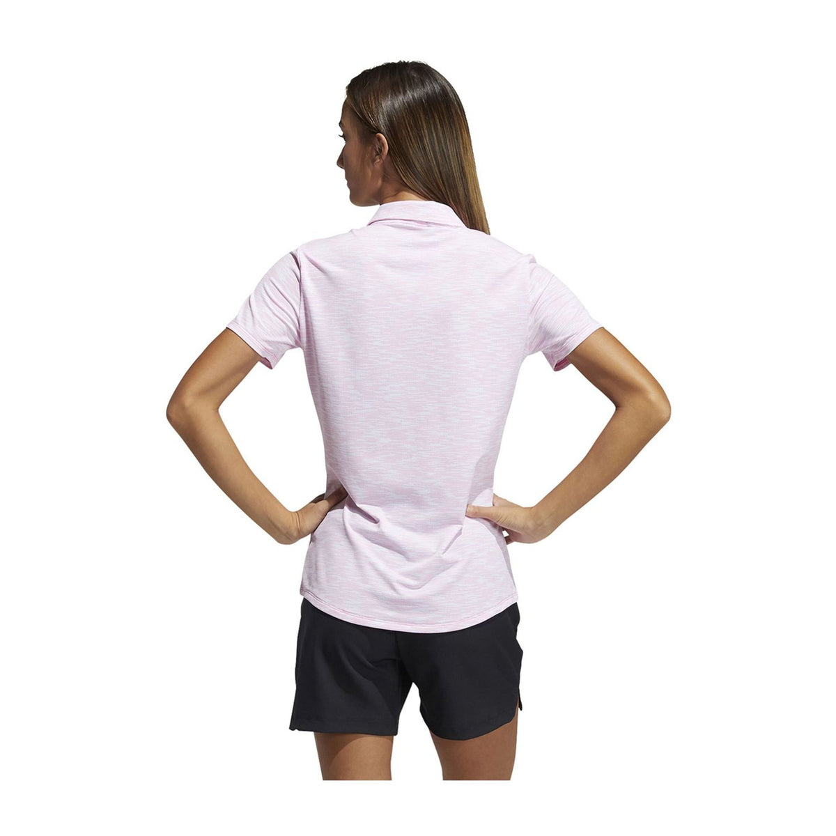 Adidas W Spacedye SS Polo Weiß/Pink Damen