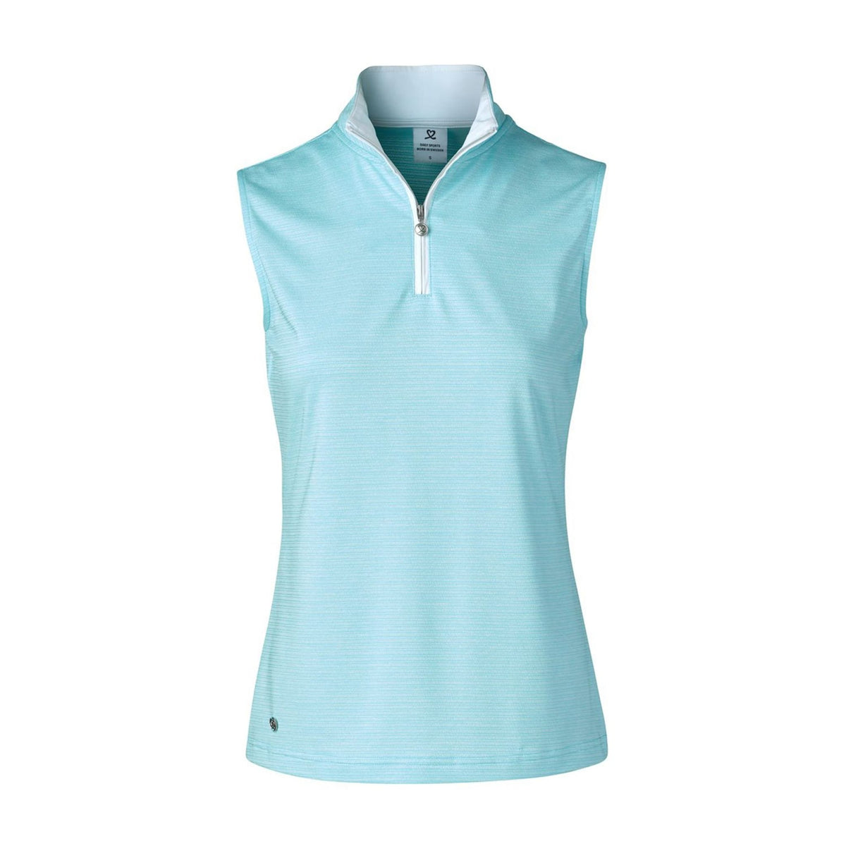 Beata Damen Polo Sleeveless Hellblau