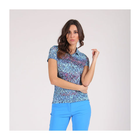 Polo Alberobello W Blau Pink