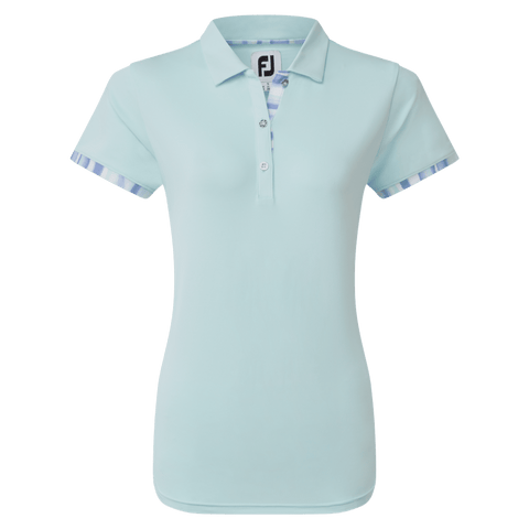 Polo Watercolour Trim Pique