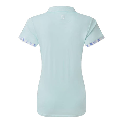 Polo Watercolour Trim Pique Damen
