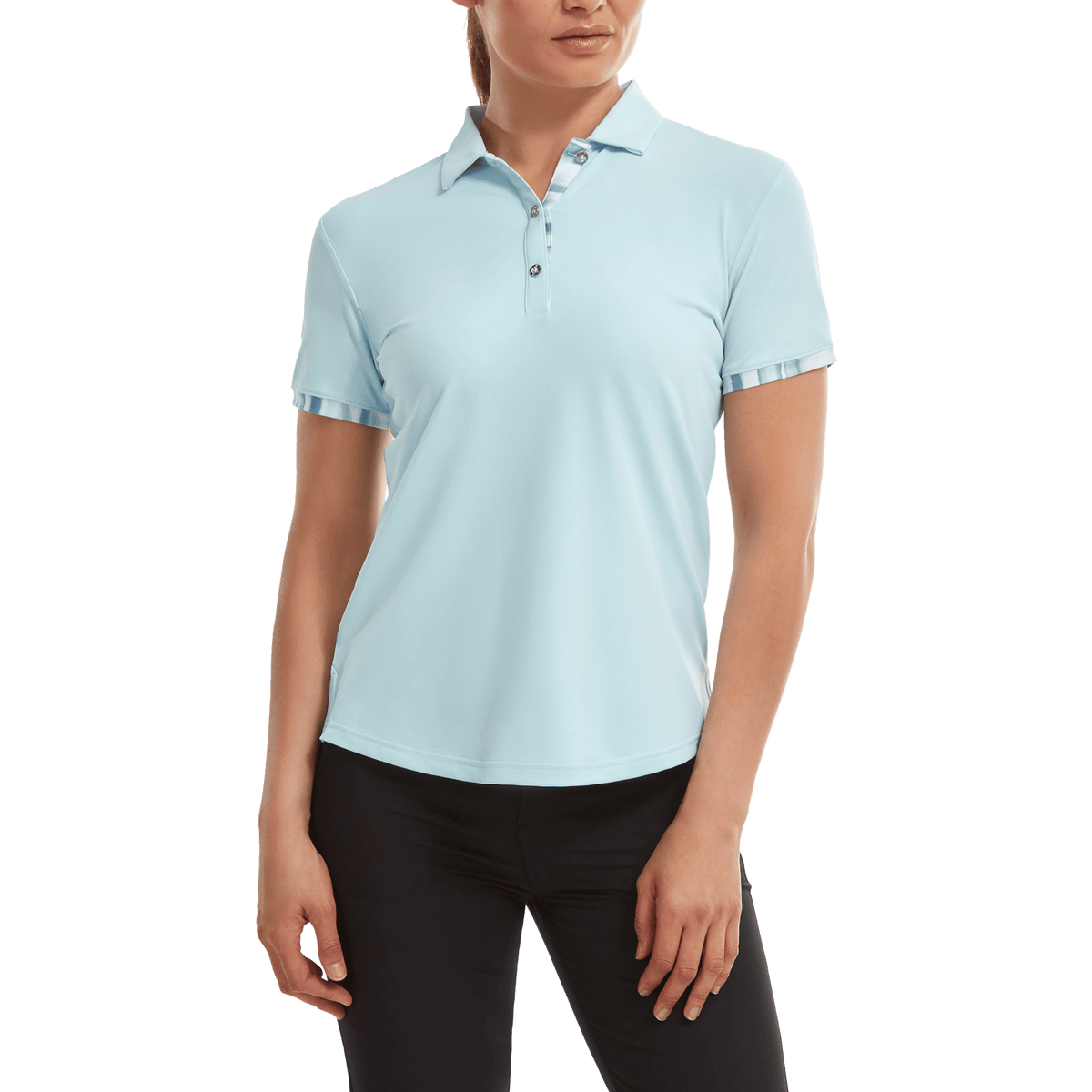 Footjoy Polo Watercolour Trim Pique Damen