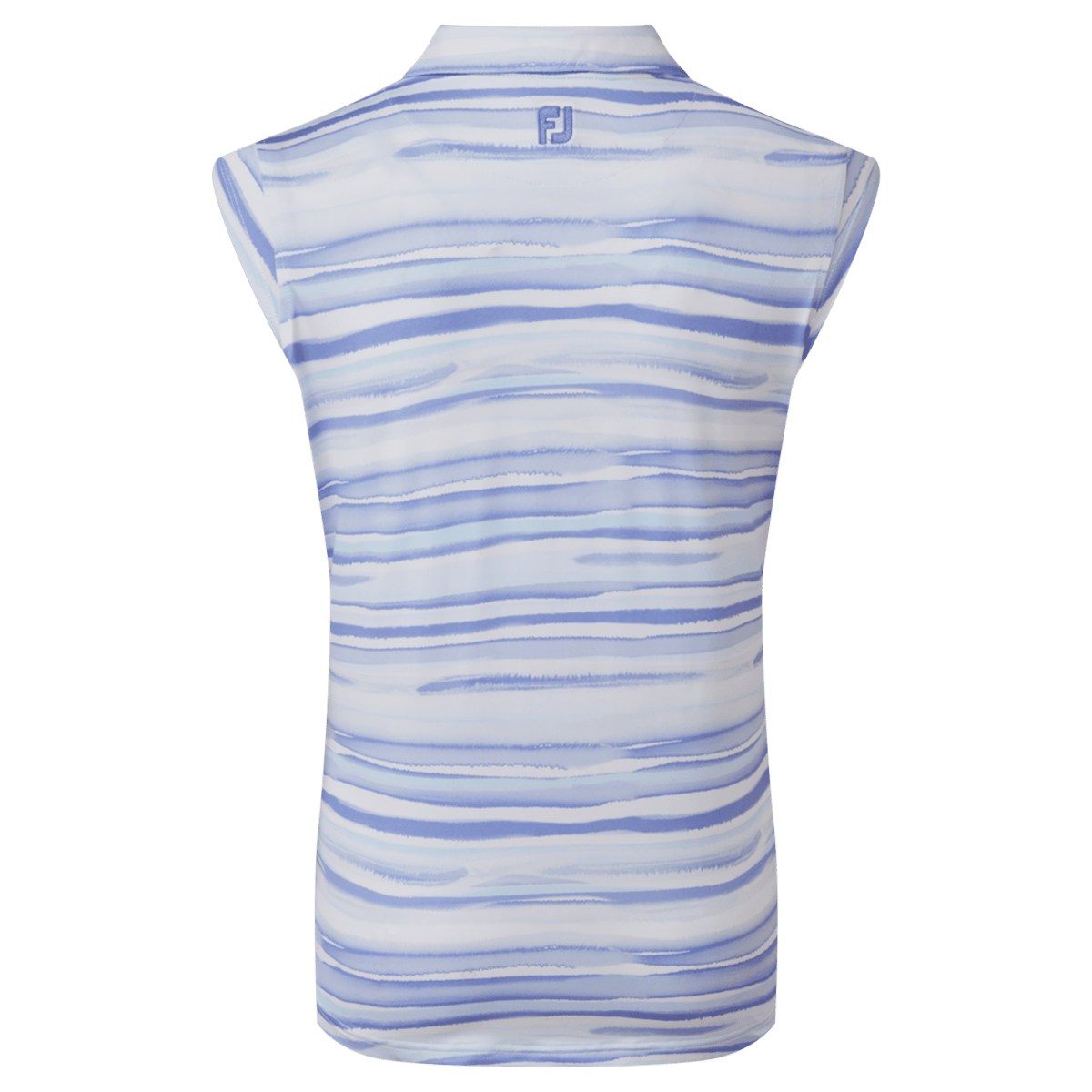 Cap Sleeve Watercolour Print Lisle Polo