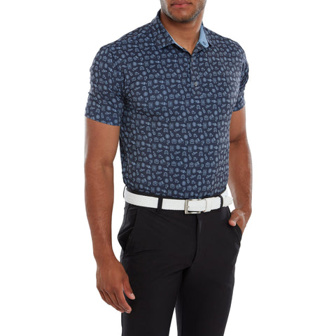 Travel Print Polo Herren