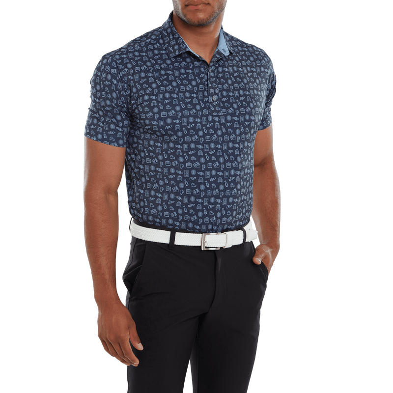 Footjoy Travel Print Polo Herren