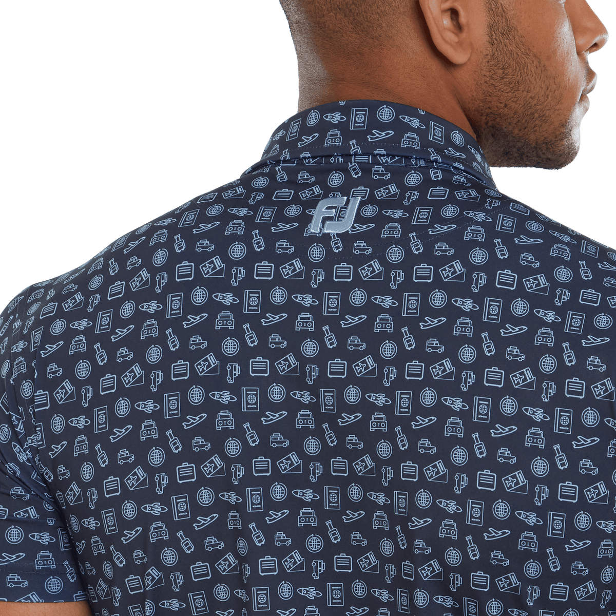 Footjoy Travel Print Polo Herren