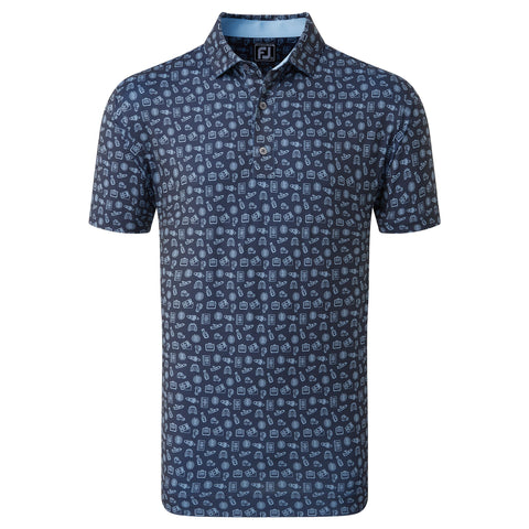 Travel Print Polo Herren