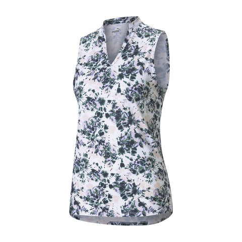 Cloudspun Floral Tie Dye Polo