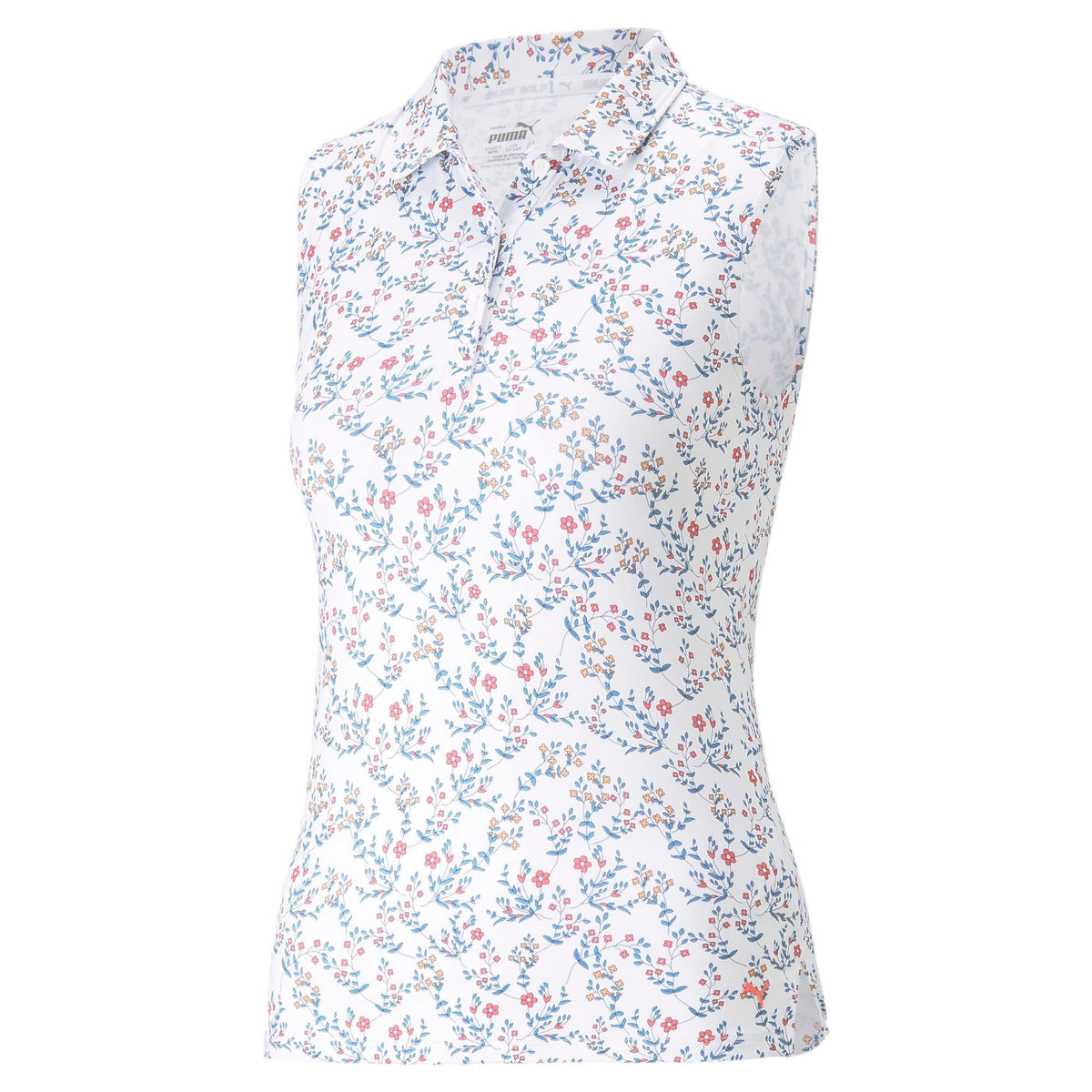 Girls Mattr Micro Floral Poloshirt