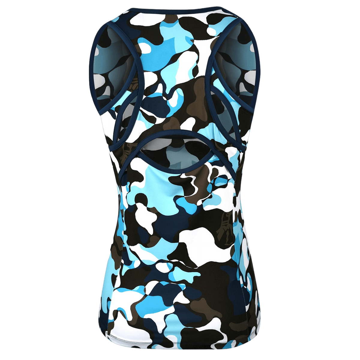 V-Neck Abstract Print Top
