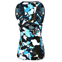 V-Neck Abstract Print Top