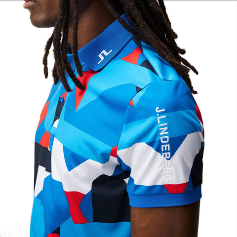 Tour Tech Print Polo Herren