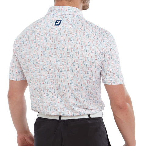 Glass Print Lisle Poloshirt