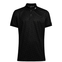 J. Lindeberg M Tour Tech Reg Fit Print Polo JL Navy Bridge Mono Herren