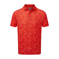 Footjoy Digital Camo Print Lisle Polo Herren