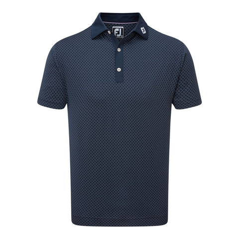 Diamond Dot Print Lisle Polo
