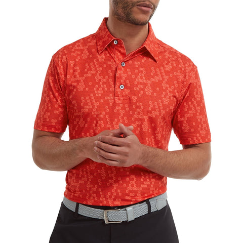Digital Camo Print Lisle Polo