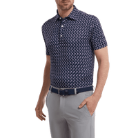 Footjoy Leaping Dolphins Polo Print Lisle Herren