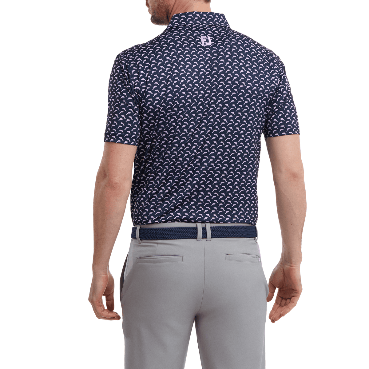 Leaping Dolphins Polo Print Lisle