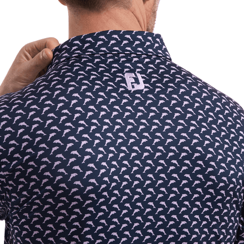 Leaping Dolphins Polo Print Lisle