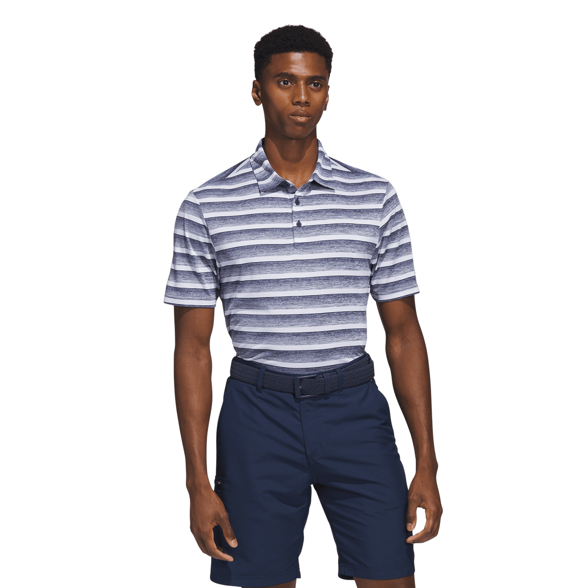 Adidas Two-Color Stripe Poloshirt Herren